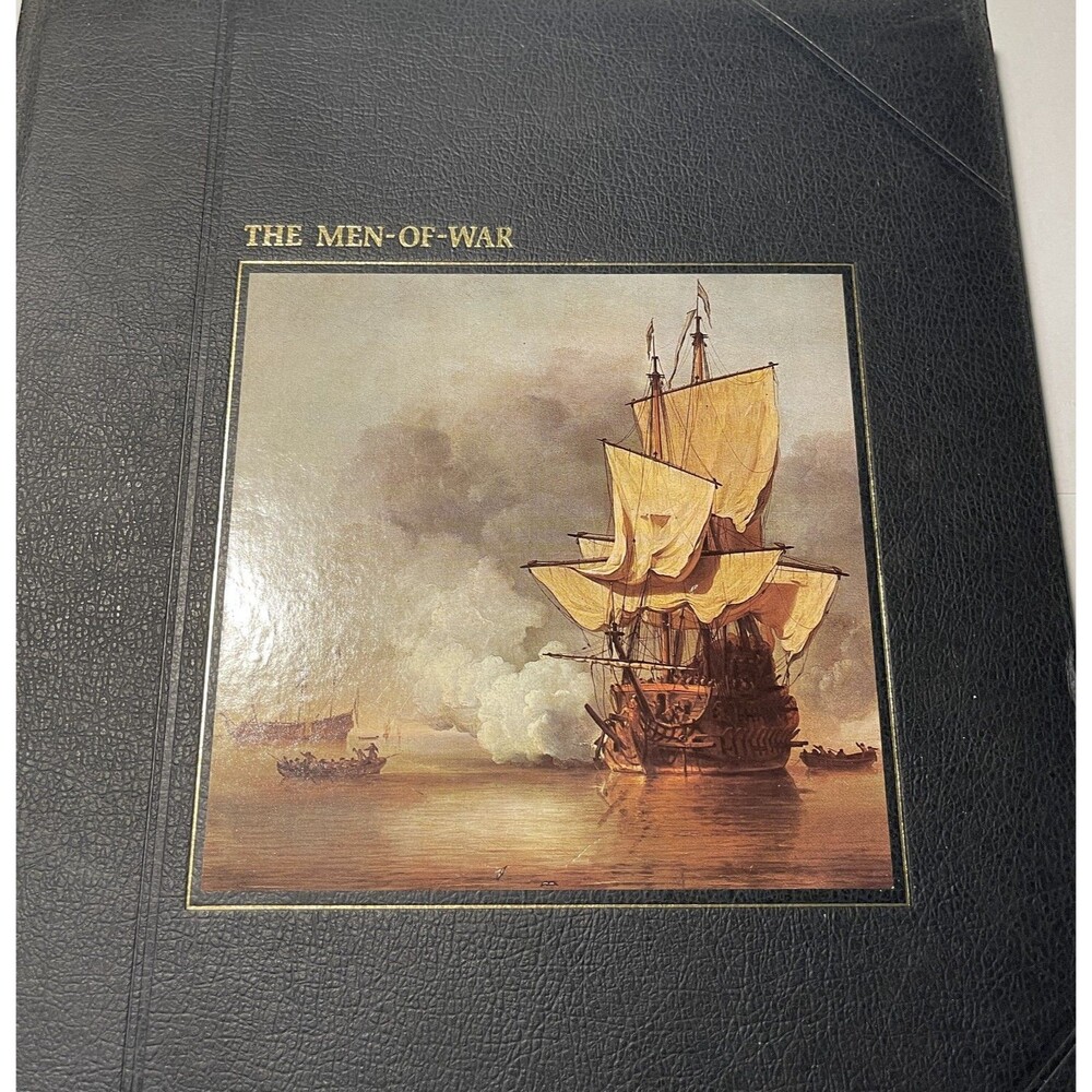 Time Life Seafarers The Men-of-War 1978 Vintage Hardcover Coffee Table Book
